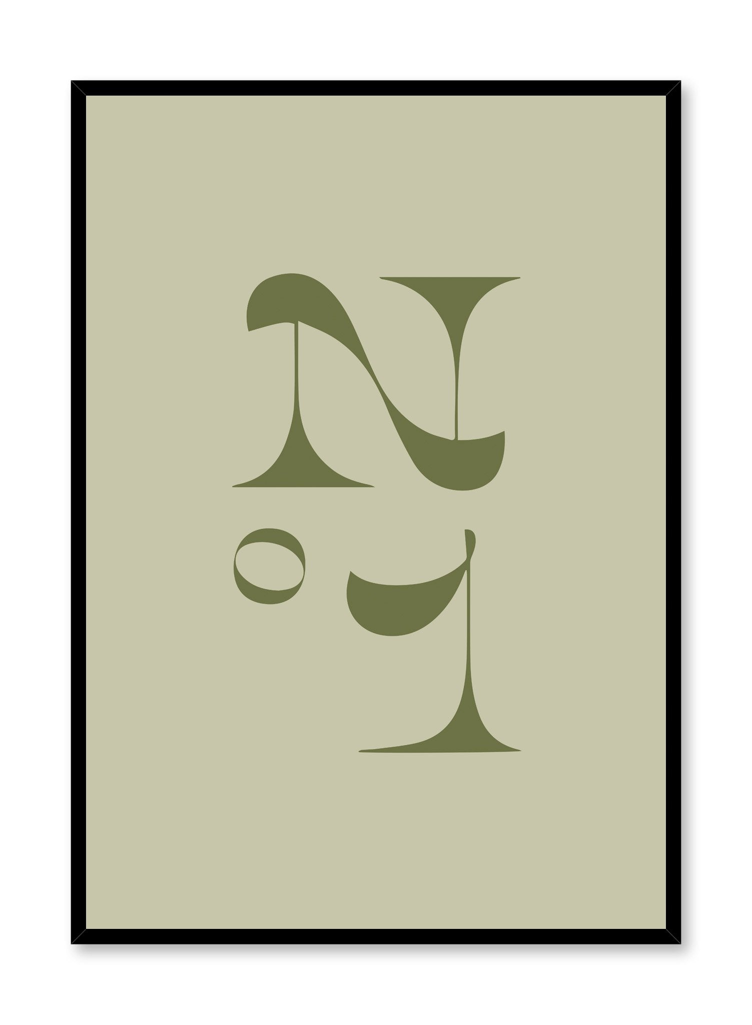 Numero One Green Poster - Premium Wall Art Decor for Home, Office, or Classroom - Perfect for Living Room, Bedroom & Study Spaces