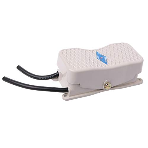 Heavy Duty AC250V Foot Pedal Switch with Double Head Line - Power Controller & Reversing Switch for Sewing Machines, Industrial Equipment & DIY Projects