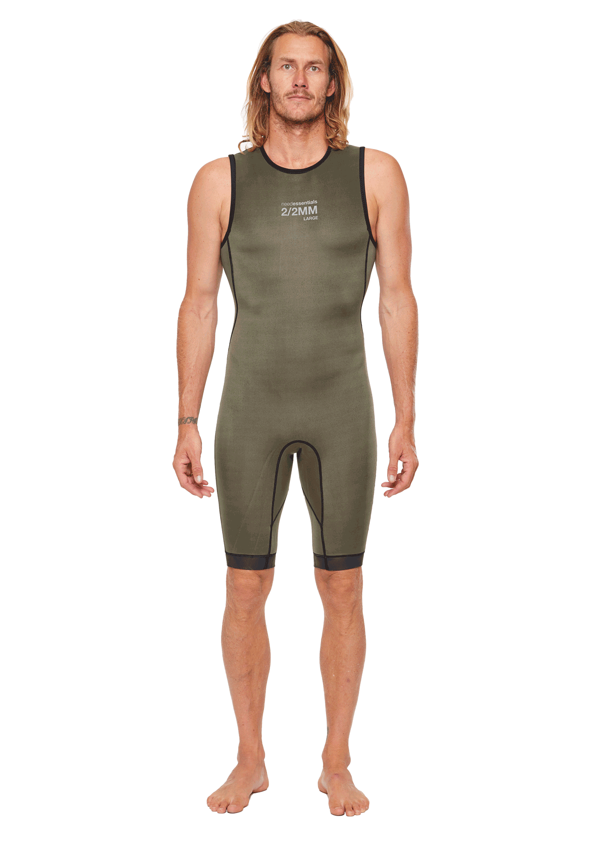 2mm Short John Wetsuit for Men - Neoprene Swimming & Surfing Wetsuit - Quick Dry & UV Protection - Perfect for Snorkeling, Diving & Water Sports