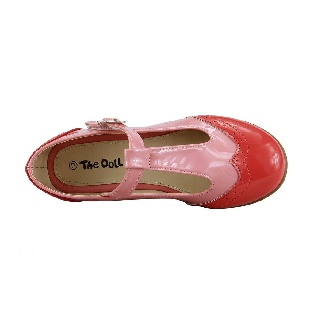 The Doll Maker Metallic Two-Tone Glitter Strap Flat Sandals - Women's Fashion Shoes for Summer, Parties & Casual Outfits