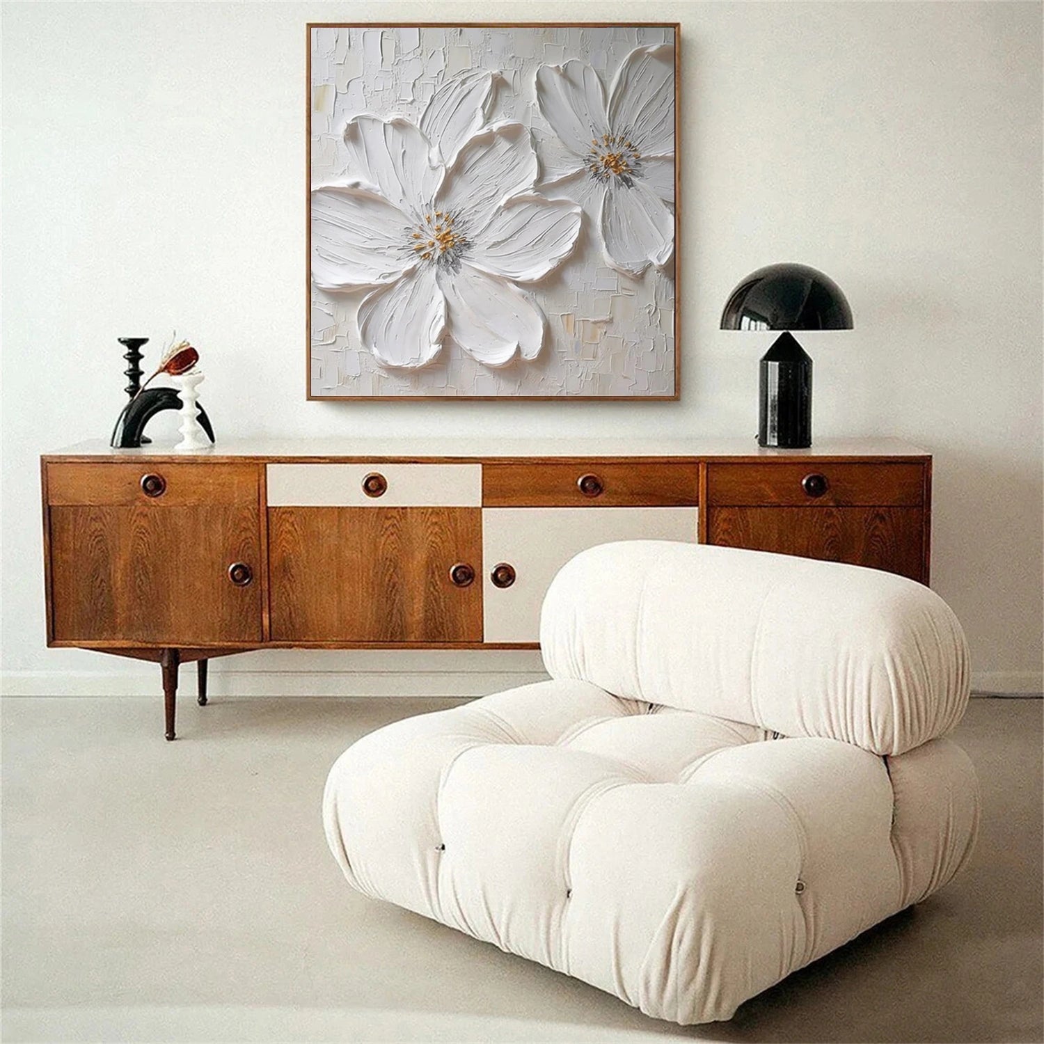 Beautiful Flower and Tree Painting #FT141 - Handmade Canvas Art for Home Decor, Living Room, Bedroom & Office Wall