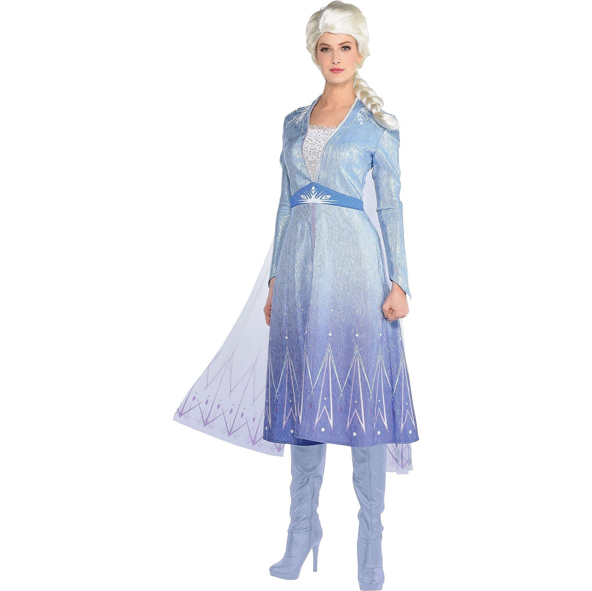 Disney Frozen 2 Elsa Halloween Costume for Women - Medium (6-8) | Official Travel Dress with Multicolor Design | Perfect for Cosplay, Halloween Parties & Disney Theme Events