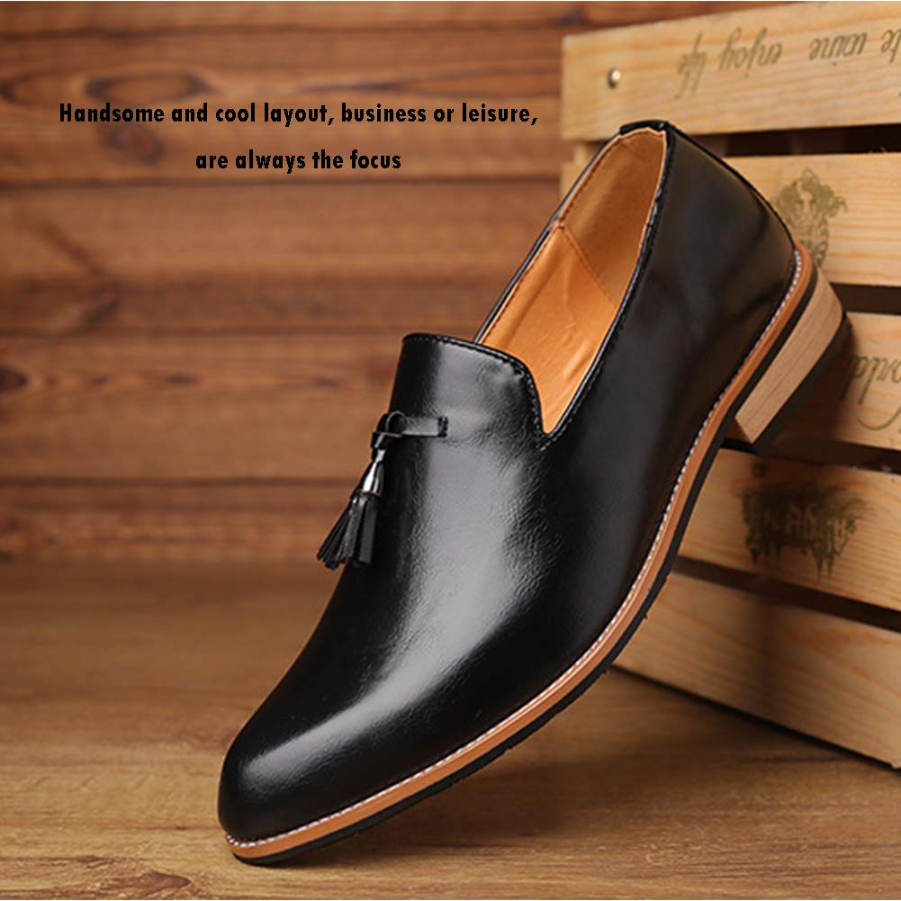 Premium Men's Large Size Loafers - Genuine Leather Business Casual Shoes for Walking & Boat Wear | Office, Travel & Everyday Comfort