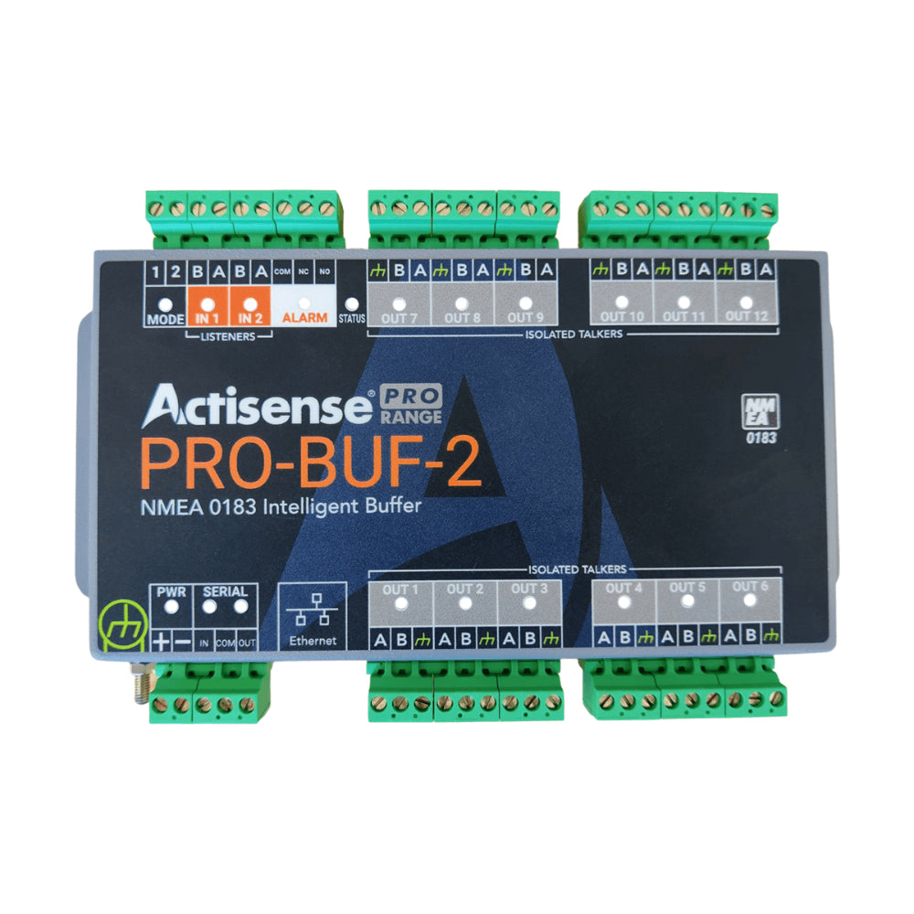 Actisense PRO BUF 2 Professional NMEA 0183 Buffer for Marine Navigation - High Performance Signal Booster for Boat GPS, Radar & Sonar Systems