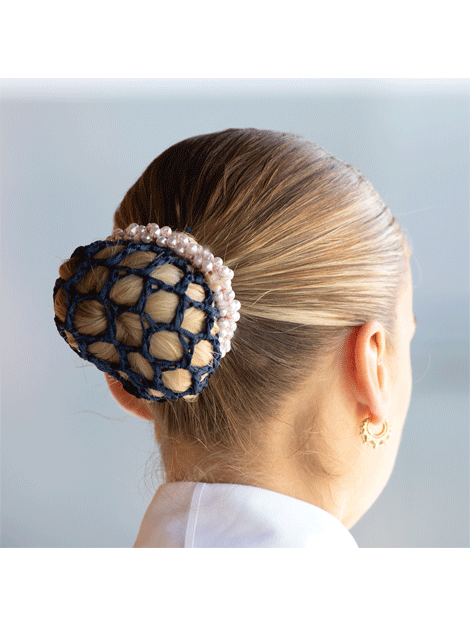 Equetech Pearl Beaded Hair Scrunchie - Elegant Hair Accessories for Women & Girls - Perfect for Weddings, Parties & Everyday Style