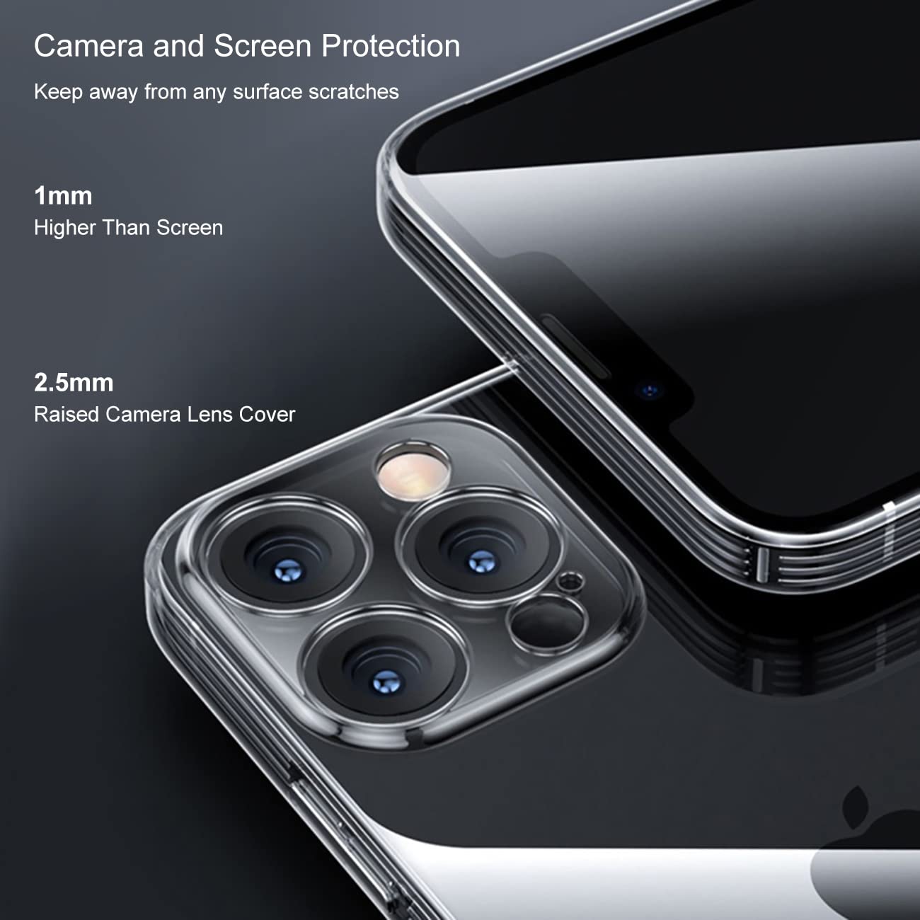 Premium Crystal Clear iPhone 12 Pro Max Case with Camera Lens Protector | Military-Grade Drop Protection | Anti-Yellowing Shockproof Design | Slim Fit for iPhone 12 Pro Max (6.7