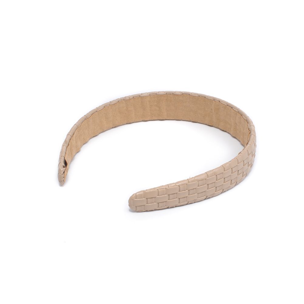 Stylish Embossed Woven Vegan Leather Headband for Women - Fashion Hair Accessory for Workouts, Yoga, and Everyday Wear