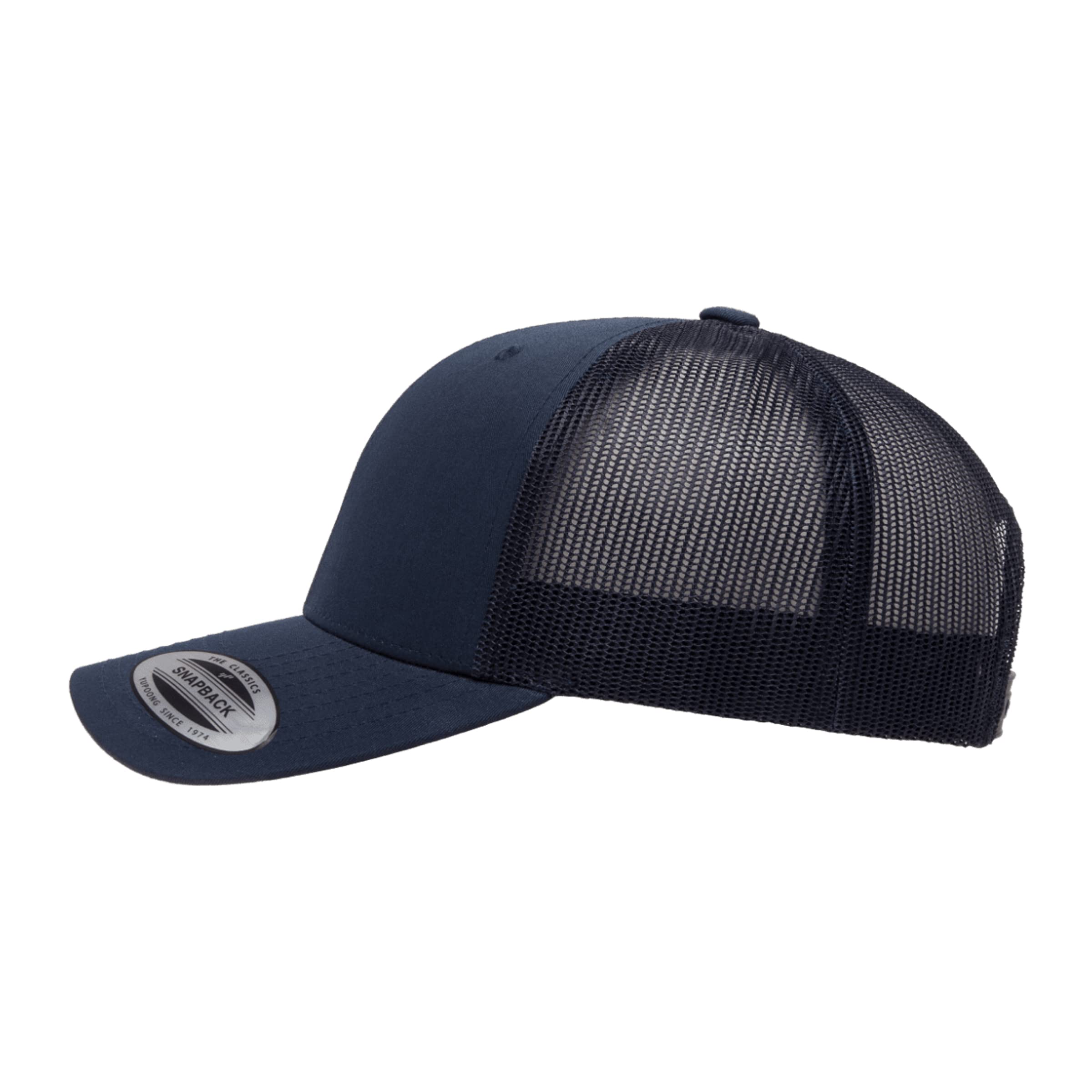 Embroidered Fishing Hooks & Reel Design Trucker Snapback Cap - Mesh Back Adjustable Hat for Men & Women - Perfect for Fishing, Outdoor Adventures & Casual Wear