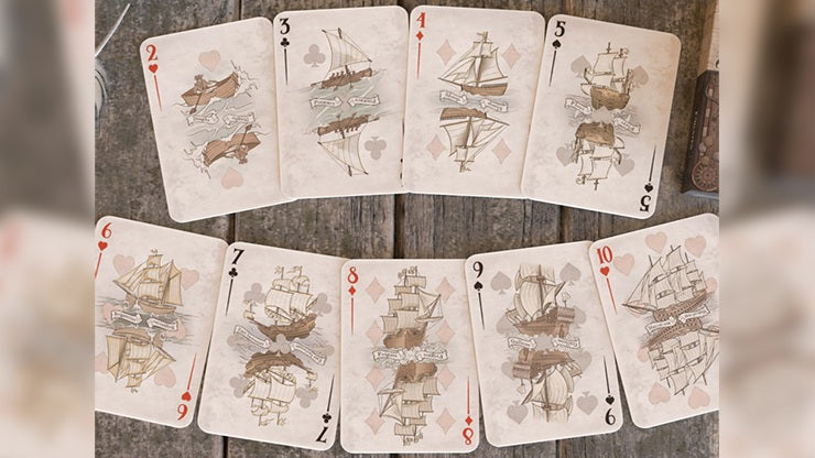 The Pirate Deck by BrainVessel - Premium Pirate-Themed Playing Cards for Collectors & Game Nights | Perfect for Poker, Magic Tricks & Themed Parties
