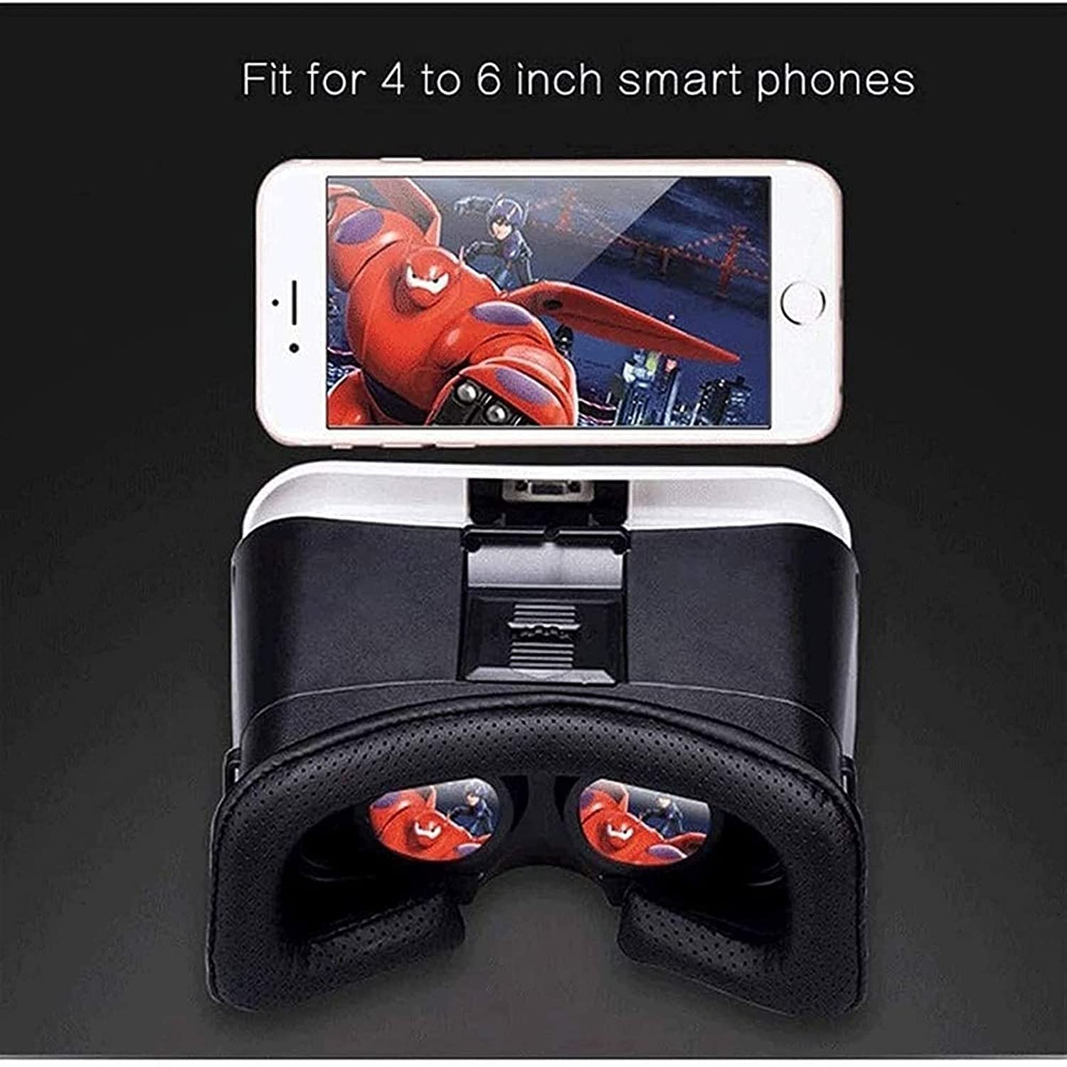 Universal VR Headset for iPhone & Android - 3D Virtual Reality Goggles for Kids & Adults | Comfortable & Portable Design | Perfect for Mobile Gaming, 360° Movies & Virtual Tours