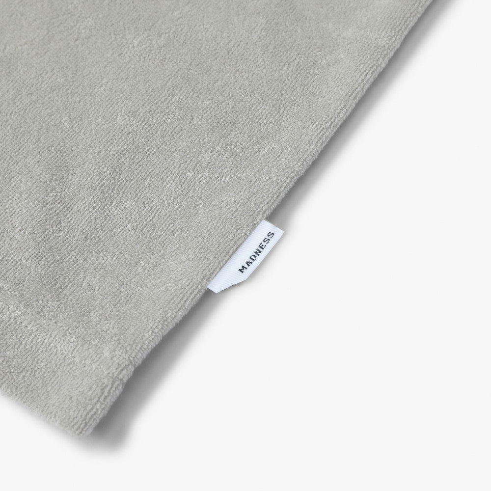 Madness Embroidery CVC Terry Tee Light Grey - Soft & Stylish Men's T-Shirt for Casual Wear & Street Fashion