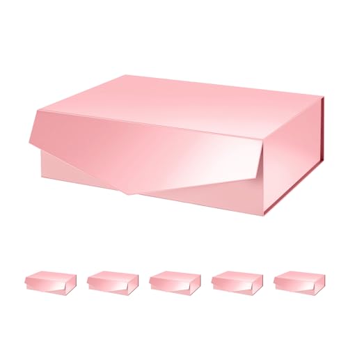 13.5x9x4.1 Inch-Pink-Pack of 6