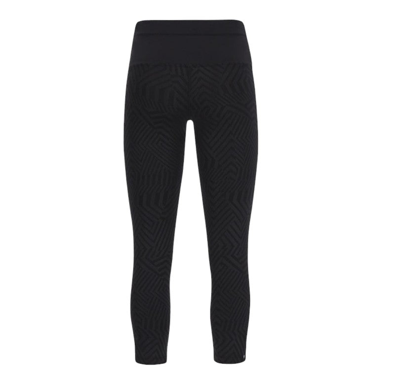 Malgrats Women's 7/8 High Waist Yoga Leggings - Black - Breathable Workout Pants for Running, Gym & Lounge Wear