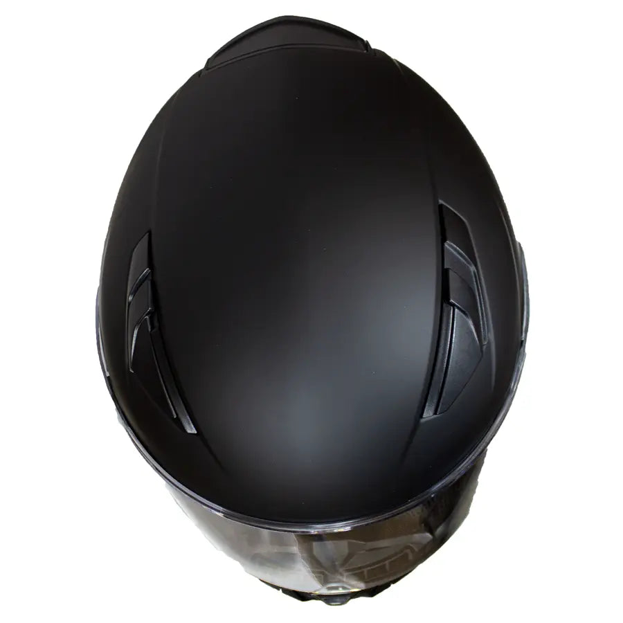 VOSS 988 MOTO 1 Matte Black Motorcycle Helmet - Full Face DOT Approved for Men & Women - Perfect for Street Biking, Racing, and Commuting