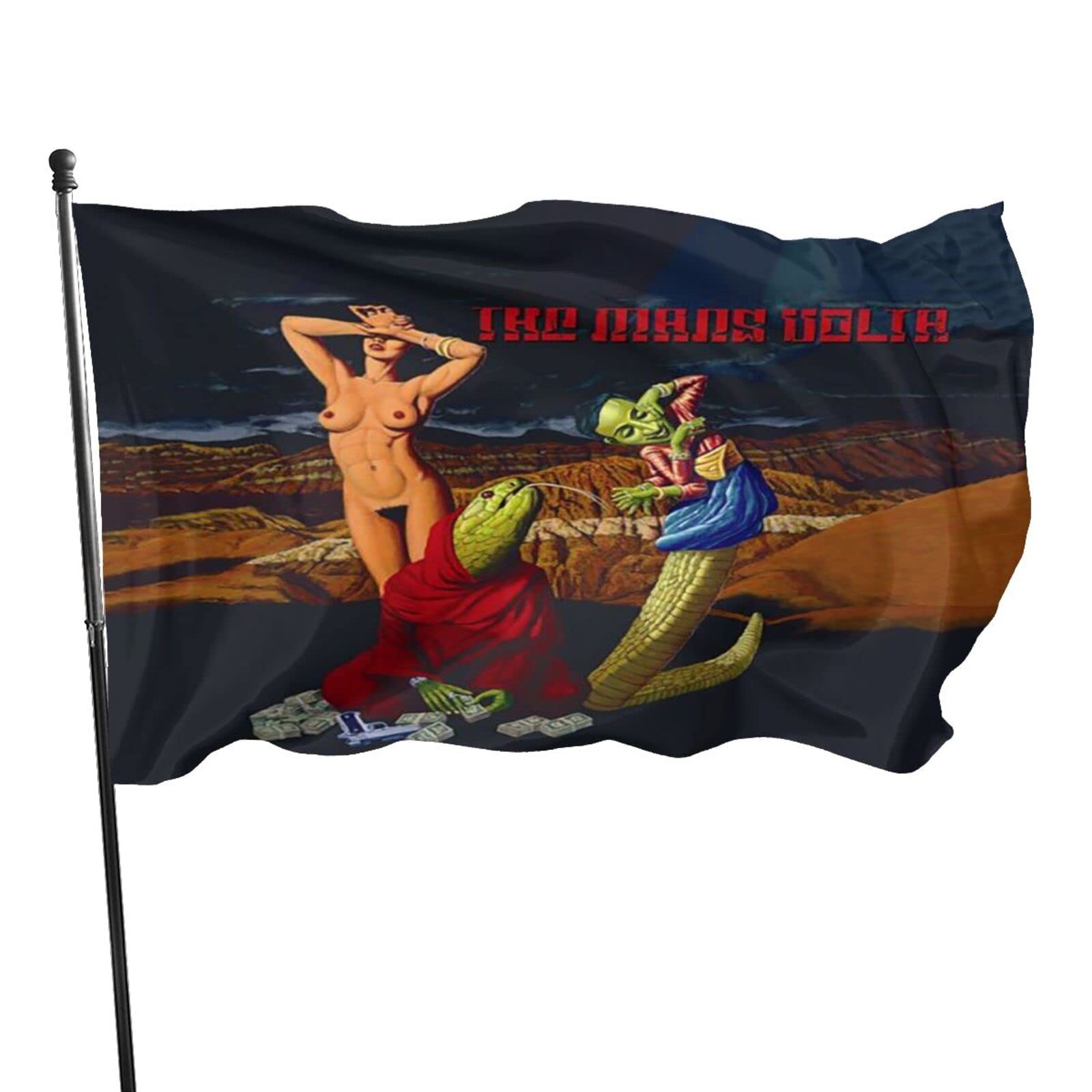 The Mars Volta Bedlam In Goliath Flag - 3x5 Ft Rock Band Garden & House Decor - Perfect for Outdoor Wall, Yard, and Fan Room Display