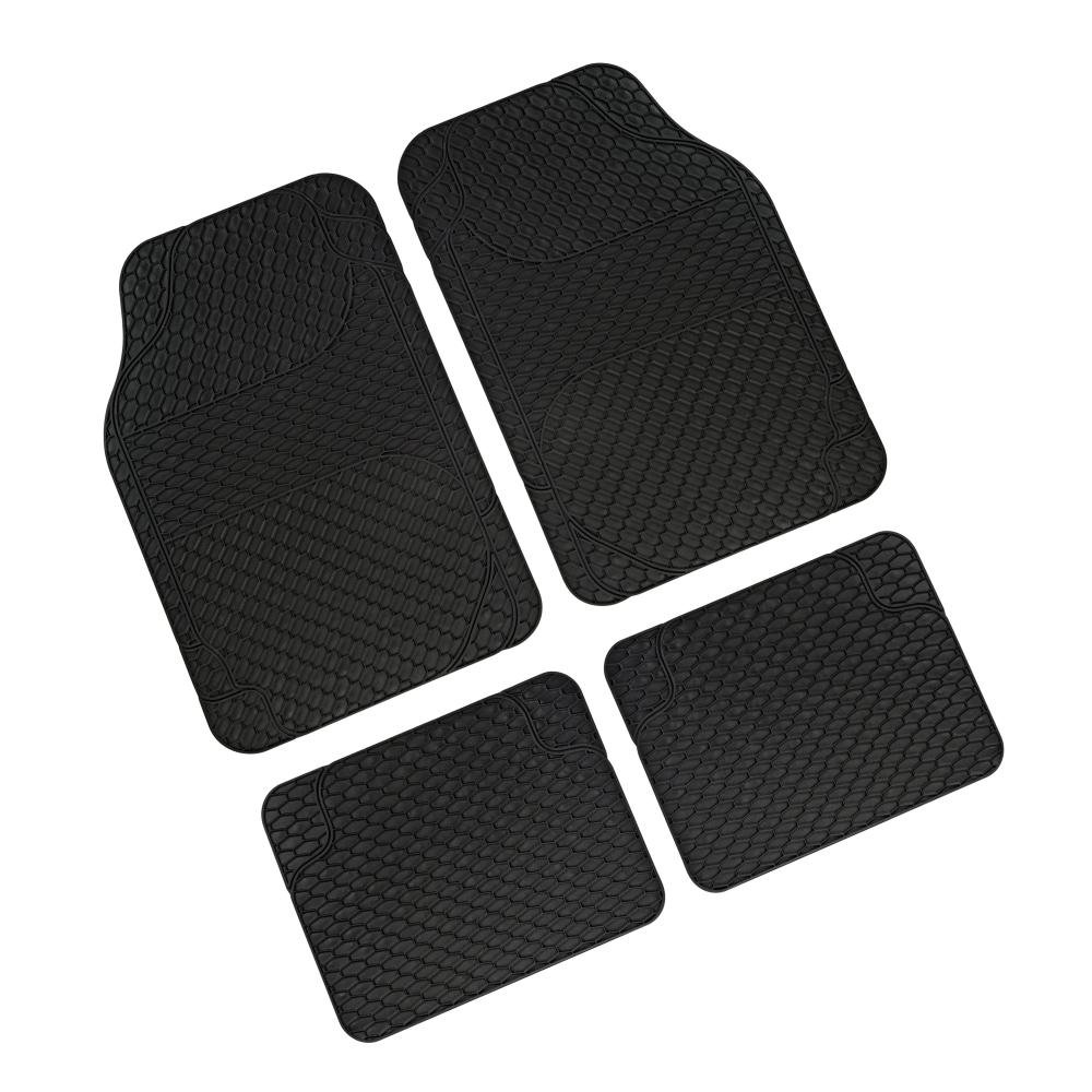 26507 Heavy Duty 4-Piece Car Floor Mats Set - Waterproof, Non-Slip, All-Weather Protection for SUVs, Trucks & Sedans - Perfect for Road Trips, Commuting & Outdoor Adventures