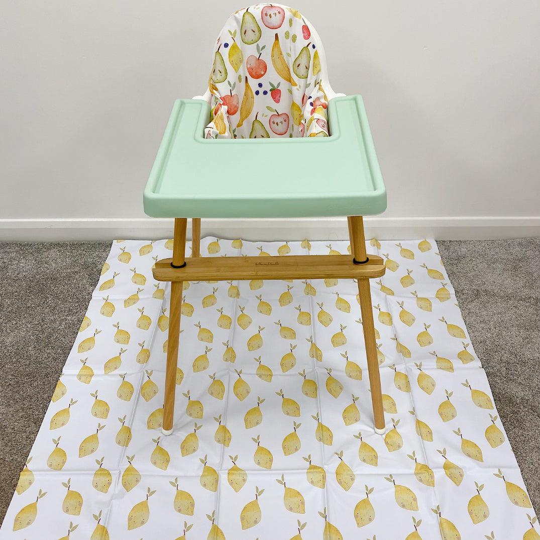 IKEA Highchair Cushion Cover - Fruit Squash Print Baby Feeding Chair Seat Protector - Washable & Durable for Toddlers - Perfect for Dining, Kitchen & Nursery Use
