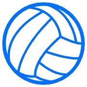 Blue 3.5 Inch Volleyball Beach Sports Window Sticker Decal - Perfect for Car, Laptop & Water Bottle Decoration