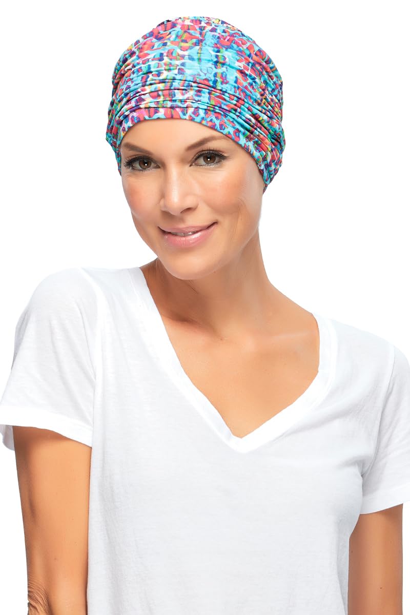 Jon Renau 100% Bamboo Turban Headband - Soft & Elegant Hair Wrap for Women - Includes 19-Page Belle of Hope Q&A Guide (Dark Sky) - Perfect for Chemotherapy, Post-Surgery, or Fashion Accessory