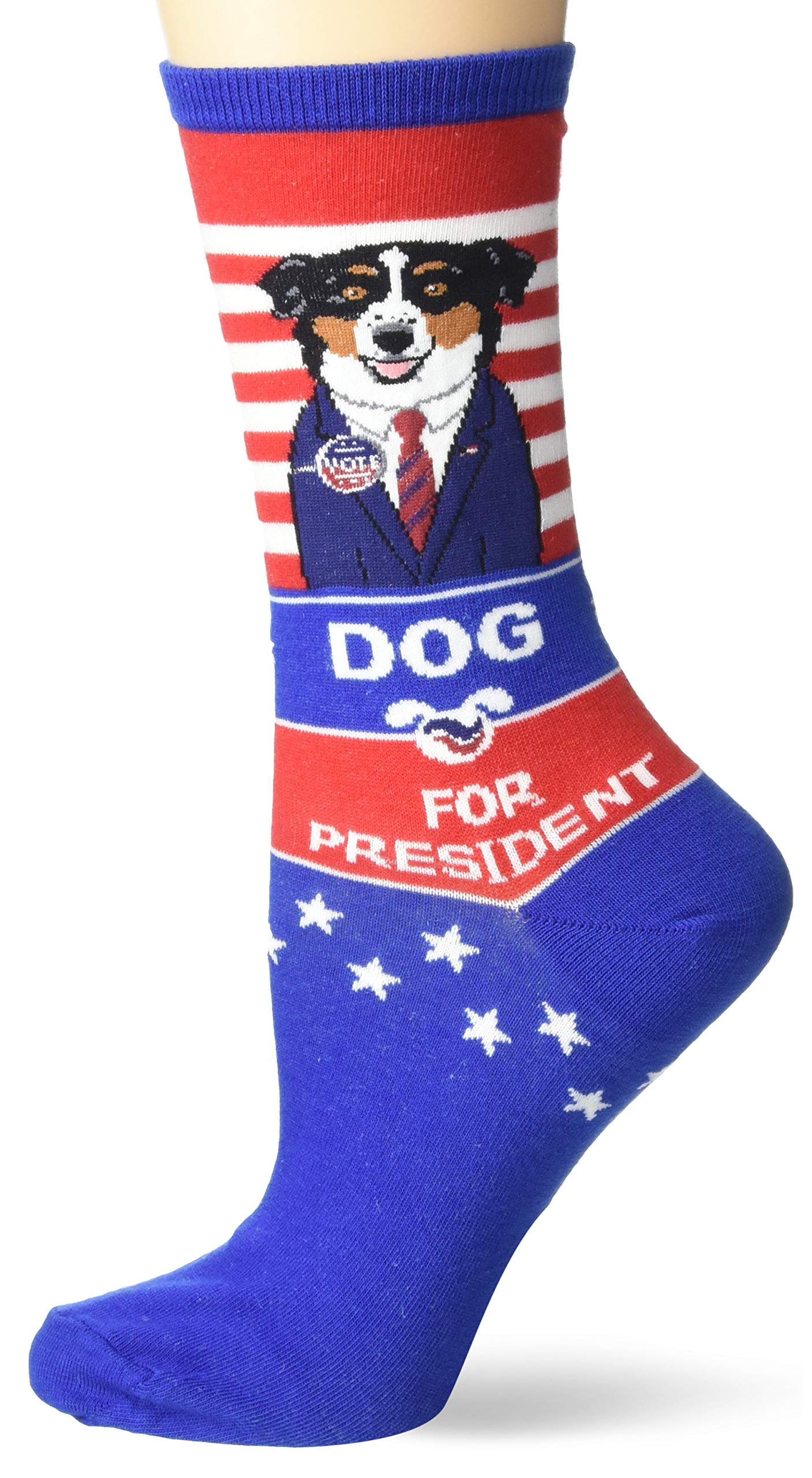 Vote for Socksmith Dog For President Socks - Fun & Comfortable Novelty Socks for Dog Lovers, Political Humor Gifts, Best for Campaign Parties & Pet Owner Gifts