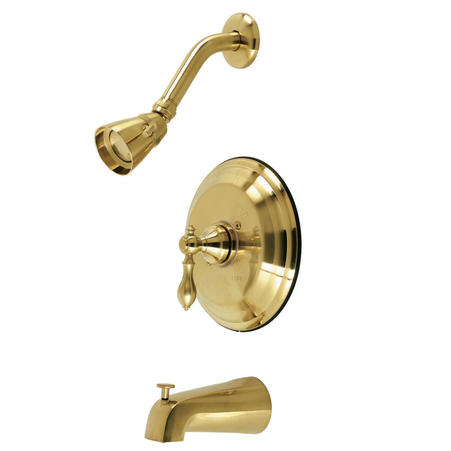 American Classic KB3637ACL Single Handle Pressure Balanced Tub and Shower Faucet in Brushed Brass - Perfect for Bathroom Renovation and Modern Home Decor
