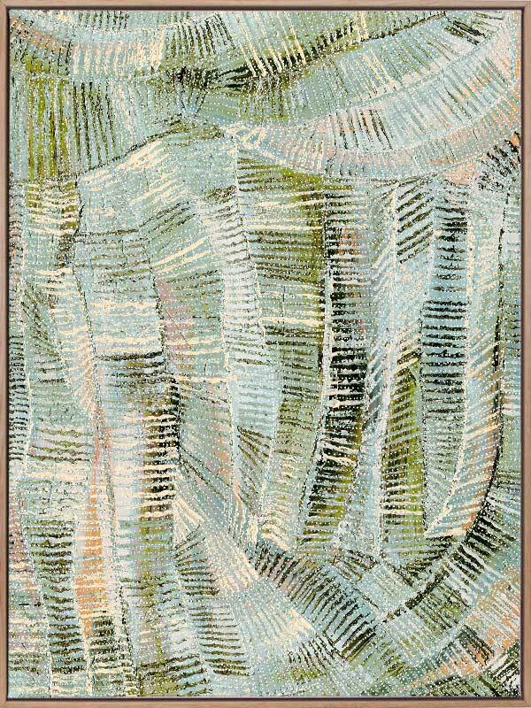 Dhala Bu Nya Green Canvas Art Print - Modern Abstract Wall Decor for Living Room, Bedroom & Office - Perfect for Home Decoration & Gift Giving