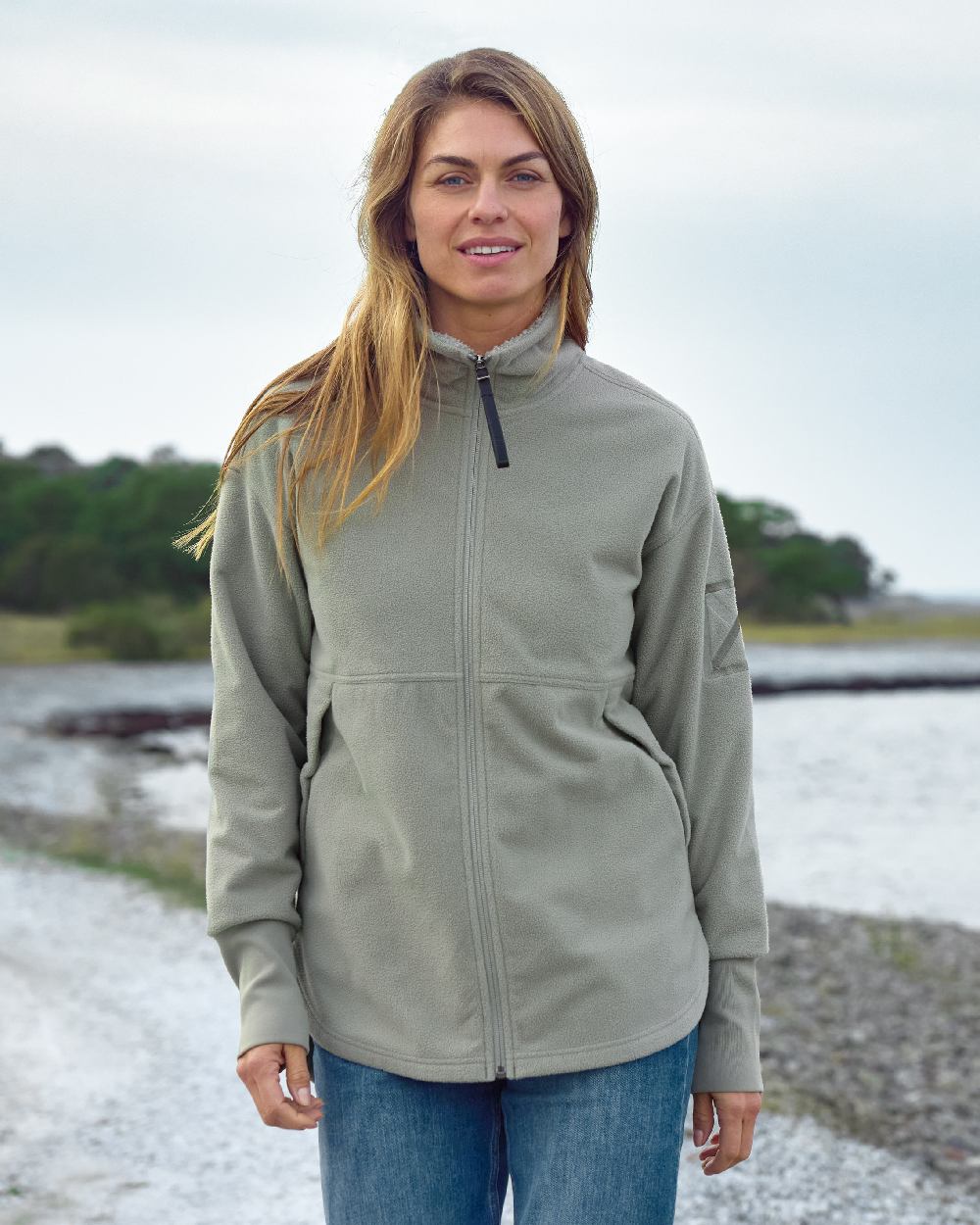 Didriksons Women's Ronja Full Zip Sweater - Waterproof Windbreaker Jacket for Hiking, Running & Outdoor Activities