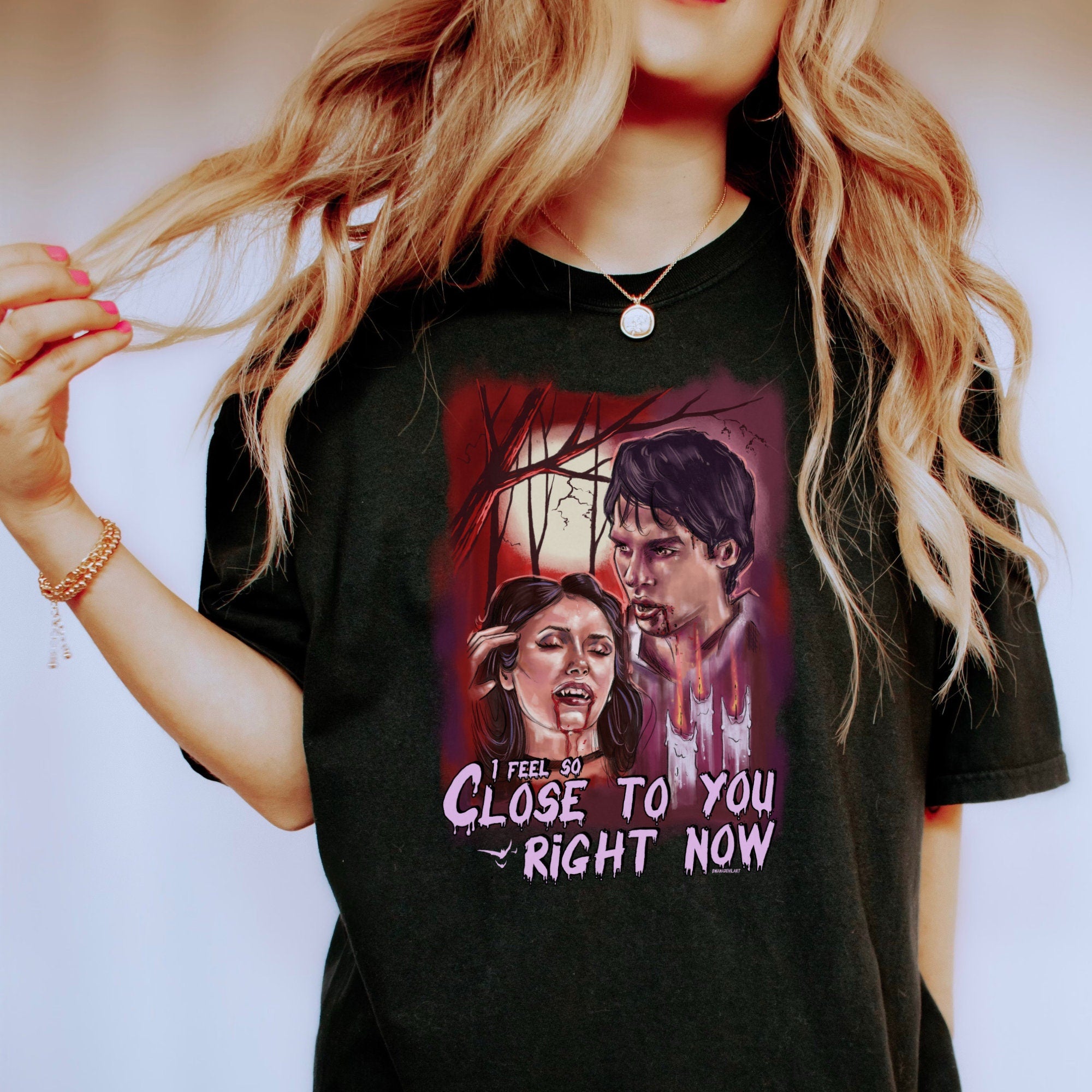 Team Delena Shirt | The Vampire Diaries Damon Salvatore T-Shirt | TVD Merch & Fan Gift | Salvatore Brothers Apparel | Perfect for Cosplay, Halloween & Vampire Diaries Fans