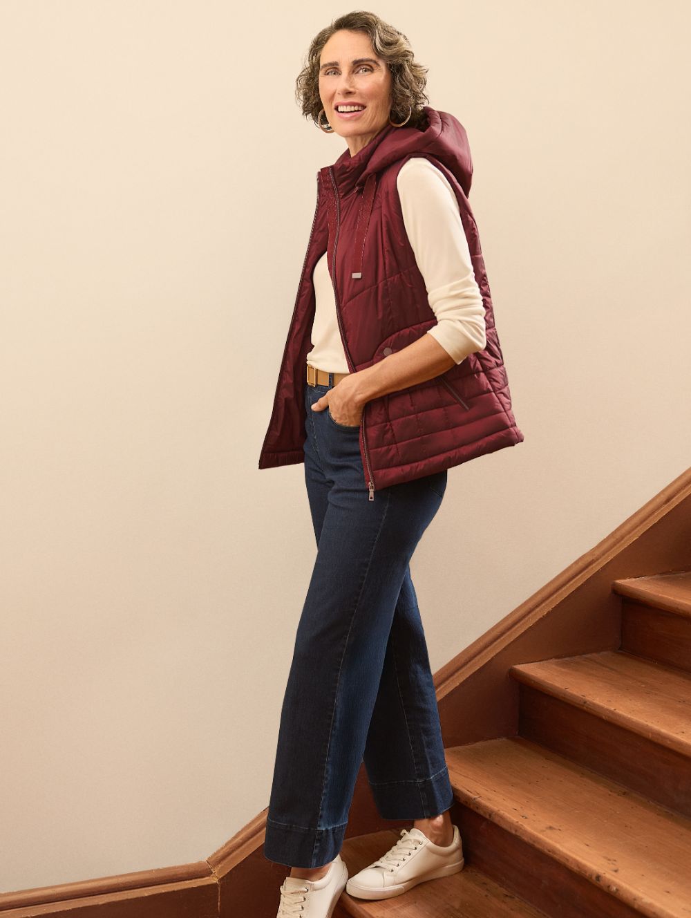 Stylish High Waist Intense Denim Wide Leg Jeans for Women - Perfect for Casual Outfits, Streetwear & Everyday Comfort