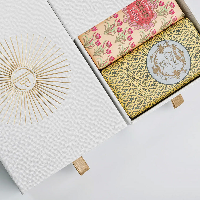 Claus Porto Classic Gift Box - 3 Luxury Handmade Soaps for Men & Women - Perfect for Gifts, Bath & Home Decor