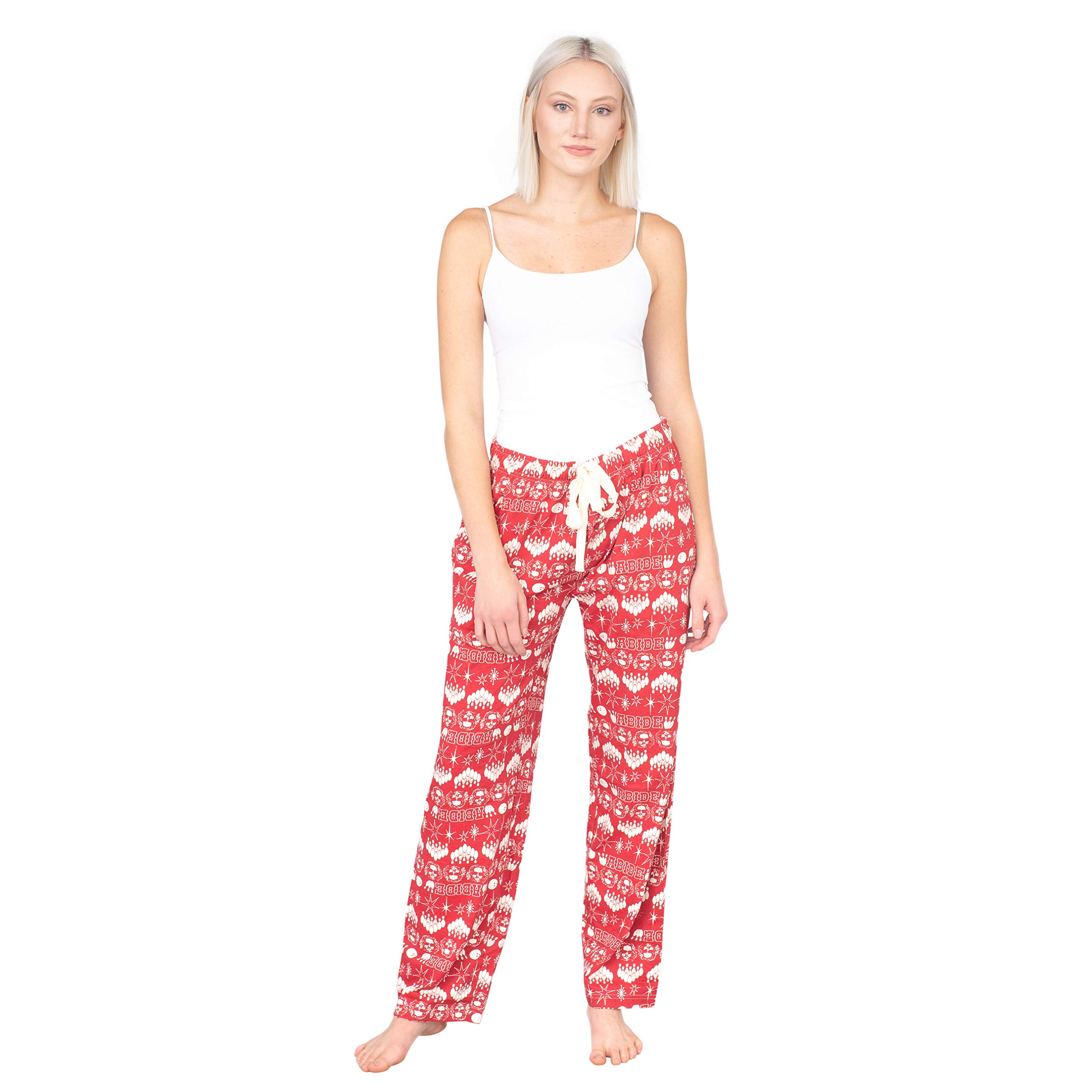 The Big Lebowski Bowling Pins Lounge Pants - Soft Red Sleepwear for Men & Women | Perfect for Movie Nights, Bowling Parties & Casual Loungewear