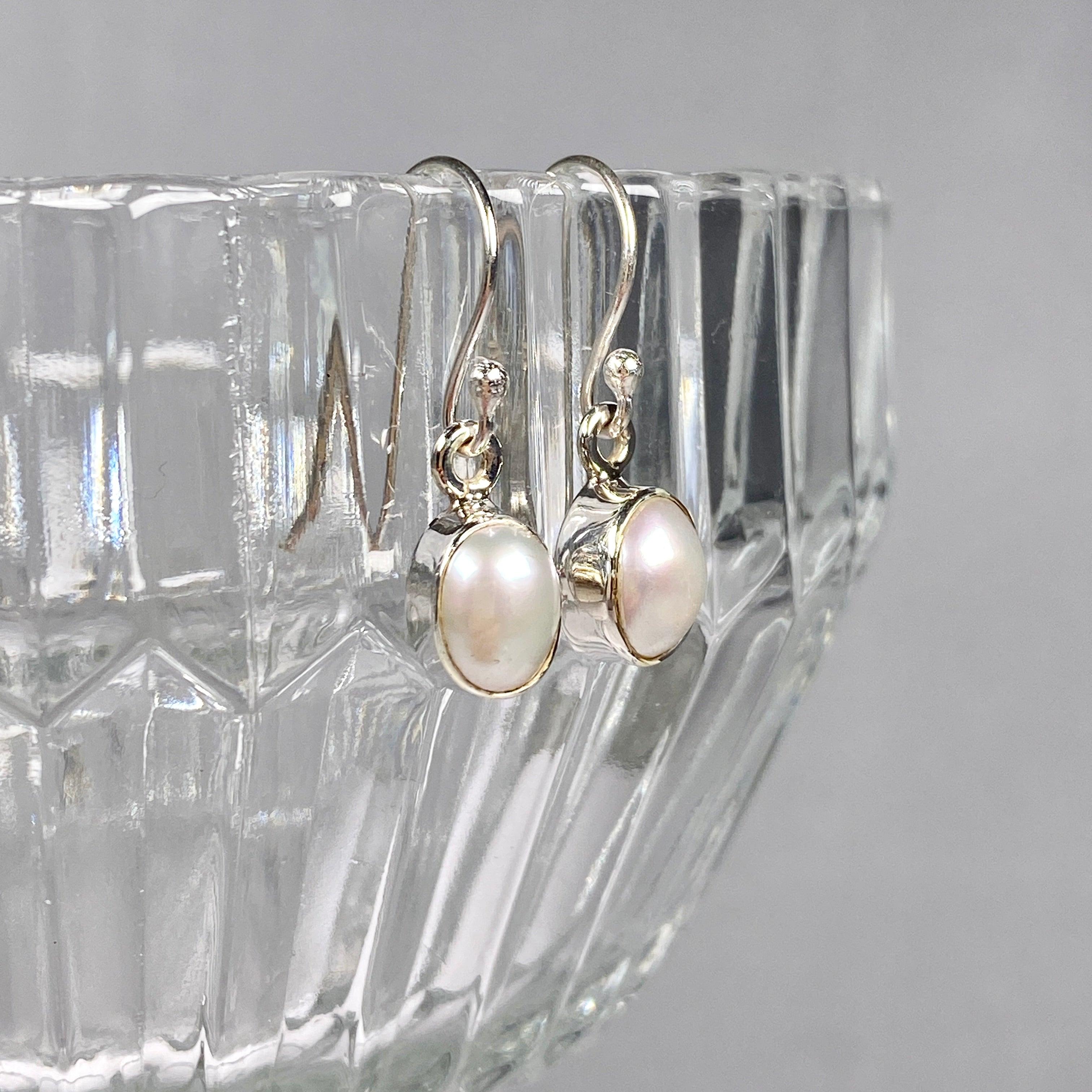 Elegant Pearl Petite Oval Earrings R2363 PLO - Perfect for Weddings, Parties & Everyday Wear