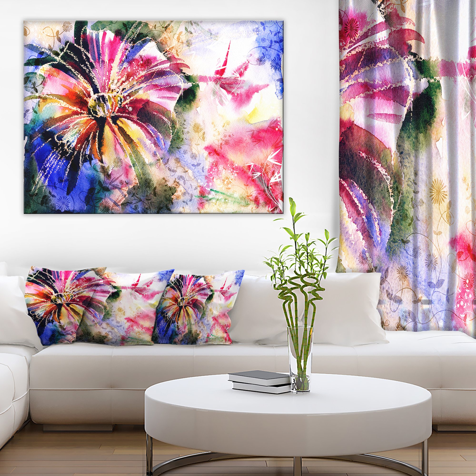 Floral Art Canvas Print - Beautiful Flowers in a Collage - Perfect for Home Decor, Living Room, Bedroom & Office Wall Art