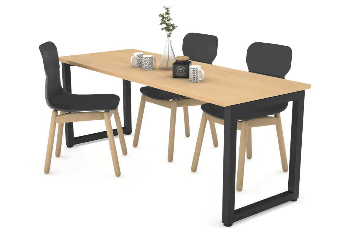 Quadro Loop Legs Table - 1800L x 700W Modern Dining Table with Metal Frame for Home & Office | Perfect for Dining Rooms, Kitchens, Conference Areas & Open Spaces