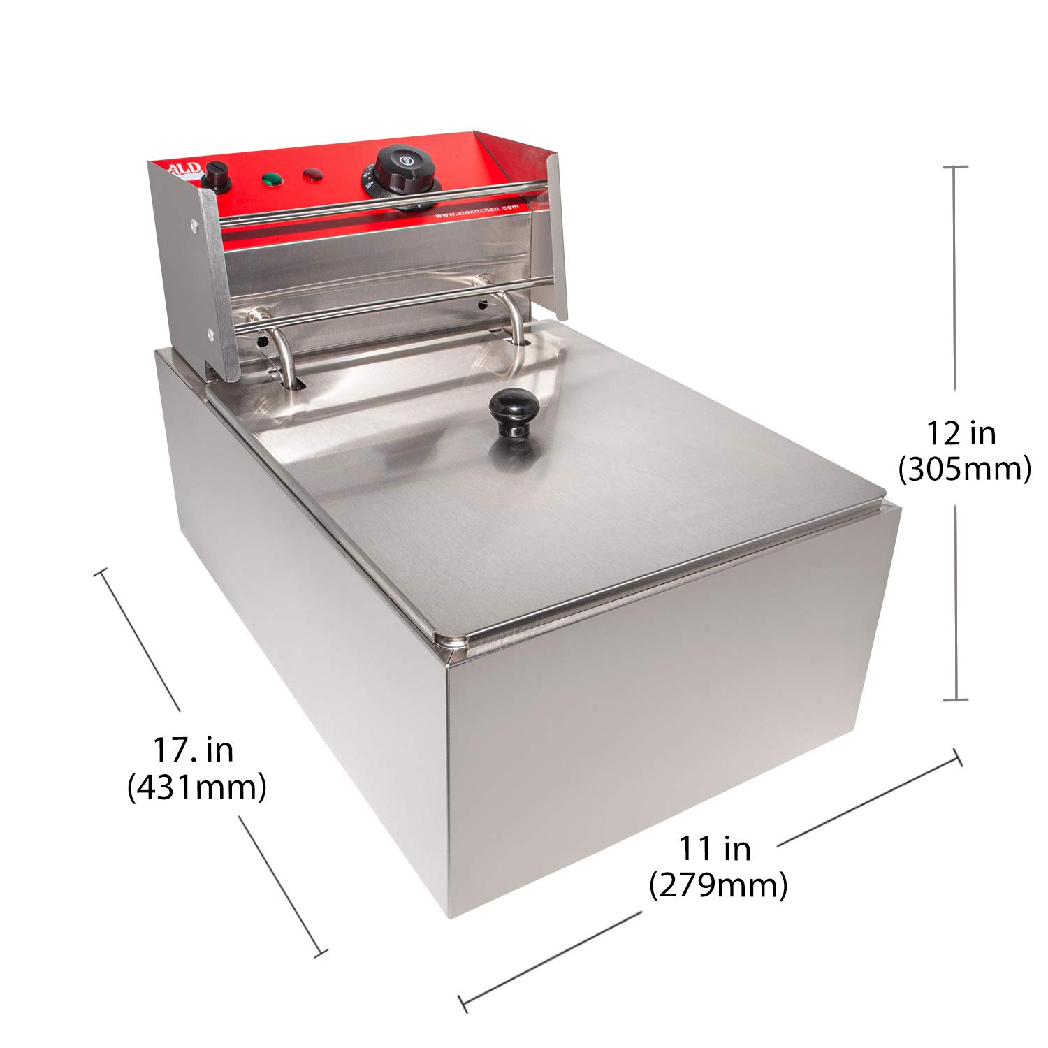 ALDKitchen Electric Deep Fryer - 6L 1-Basket & 12L 2-Basket Options | Commercial & Home Use for Chicken, French Fries, Onion Rings & More
