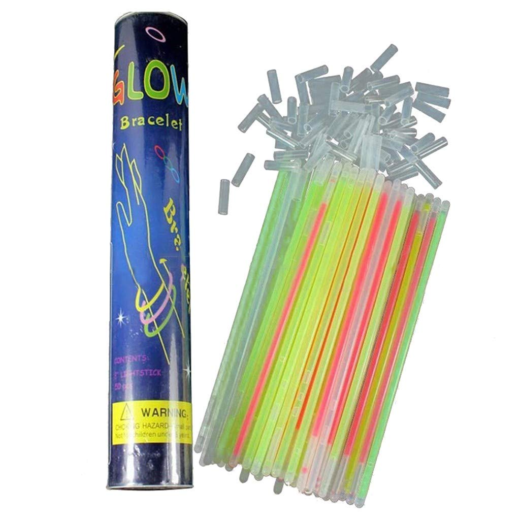 FABFEGU Bulk Glow Party Necklaces & Bracelets for Adults - 50ml Glow Sticks & Neon Accessories - Perfect for Holiday Parties, Raves, and Night Events