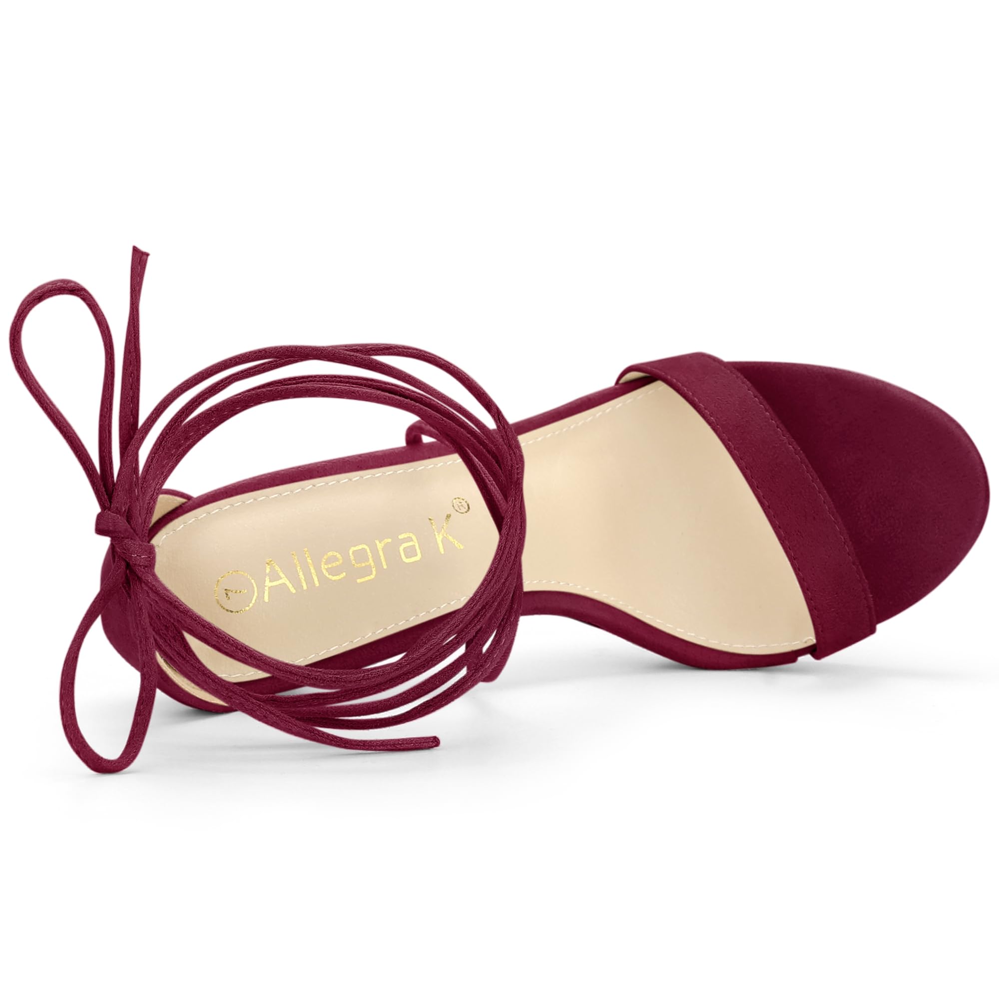 Allegra K Women's Platform Stiletto Heel Lace-Up Sandals - Sexy High Heels for Parties, Weddings & Date Nights