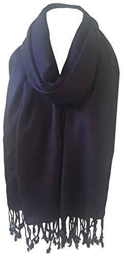 Unisex Plain Pashmina Scarf Shawl Wrap - 100% Viscose Soft Lightweight Stole - Fashion Accessory for Women & Men - Perfect for Winter, Office, Travel & Special Occasions