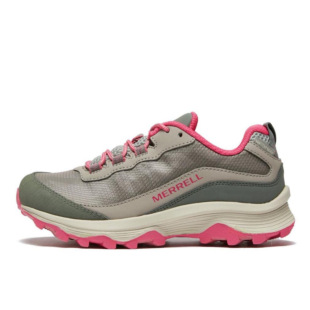 Merrell Kids Moab Speed Low Waterproof Hiking Shoes - Lightweight & Durable Outdoor Sneakers for Boys & Girls - Perfect for Trail Hiking, Camping & School Activities