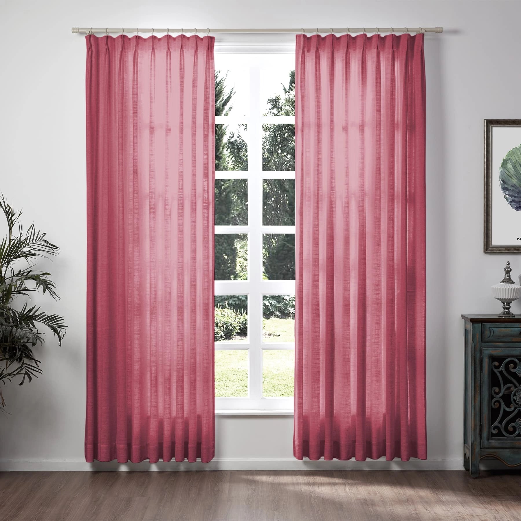 Liz Loft Extra Long Pleated Curtains - 84 Inch Length Blackout Drapes for Living Room & Bedroom | Thermal Insulated Window Treatments for Home Decor