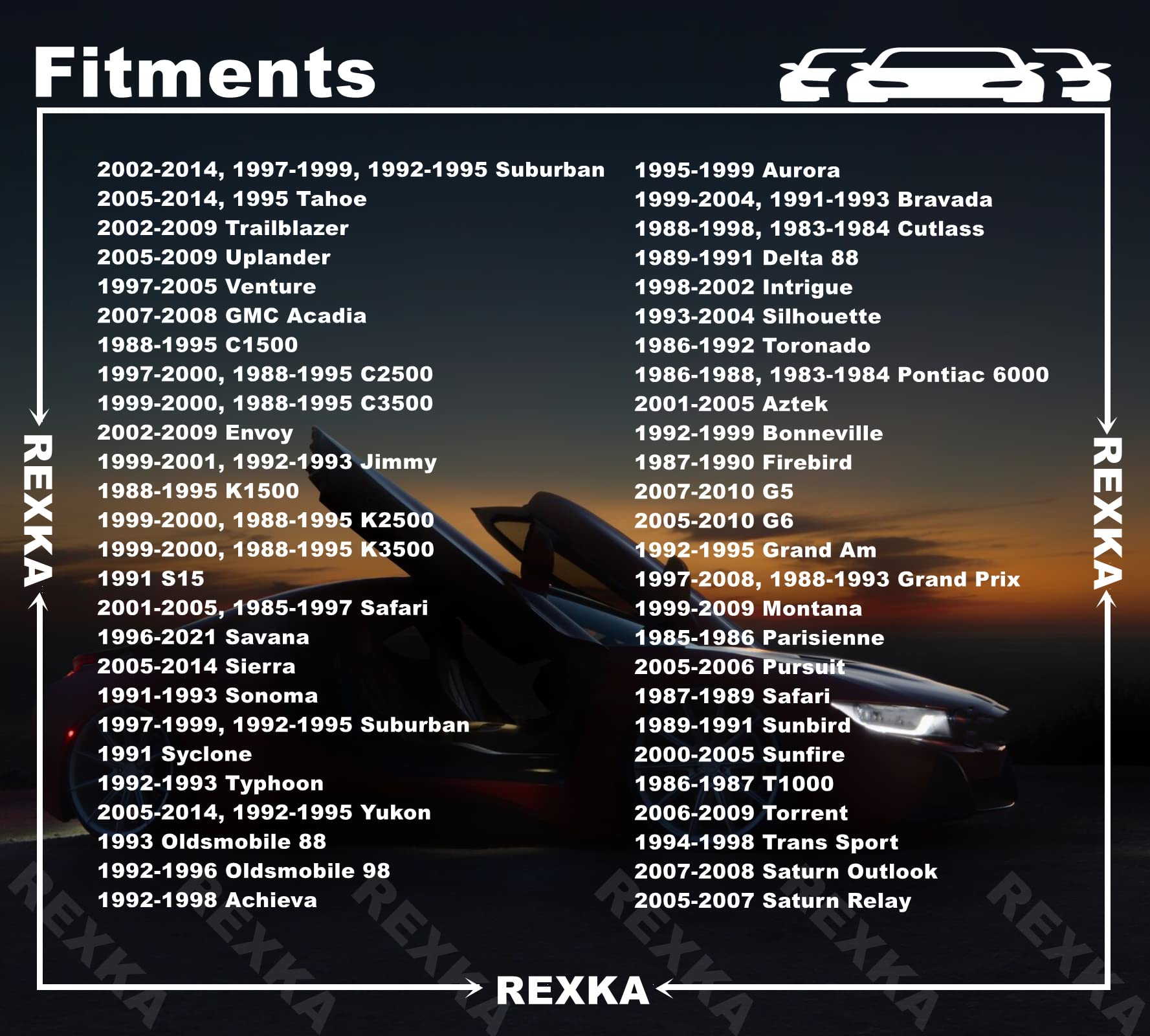 Rexka 15-Piece M6-1.0 Front Bumper Cover Splash Shield Grill Extruded U Nut Kit - Compatible with GM 11609385 Trucks - Perfect for Off-Roading & Vehicle Maintenance