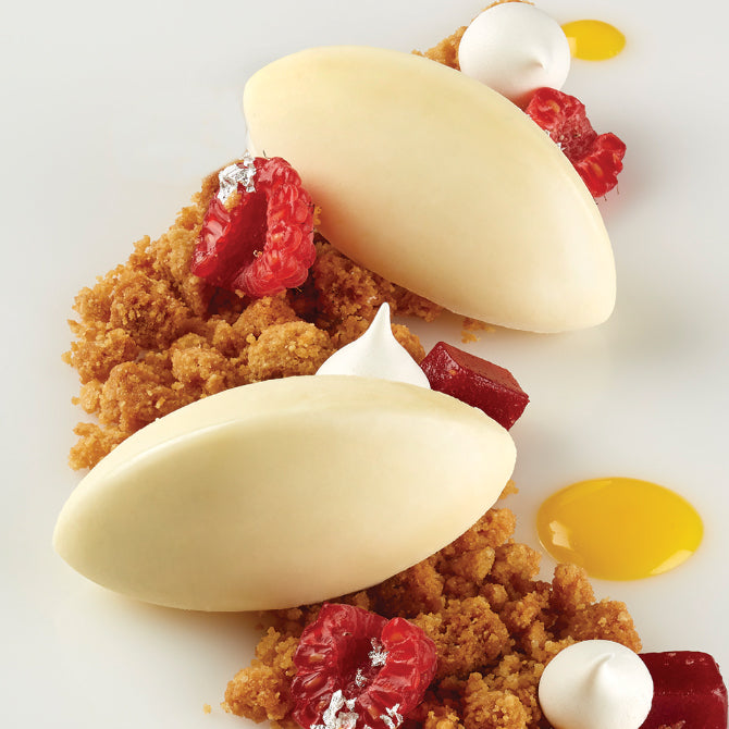 Pavoflex Silicone Quenelle Mold Set - 49 Professional Baking Forms for Chocolate, Candy & Desserts - Perfect for Home Chefs and Professional Bakers