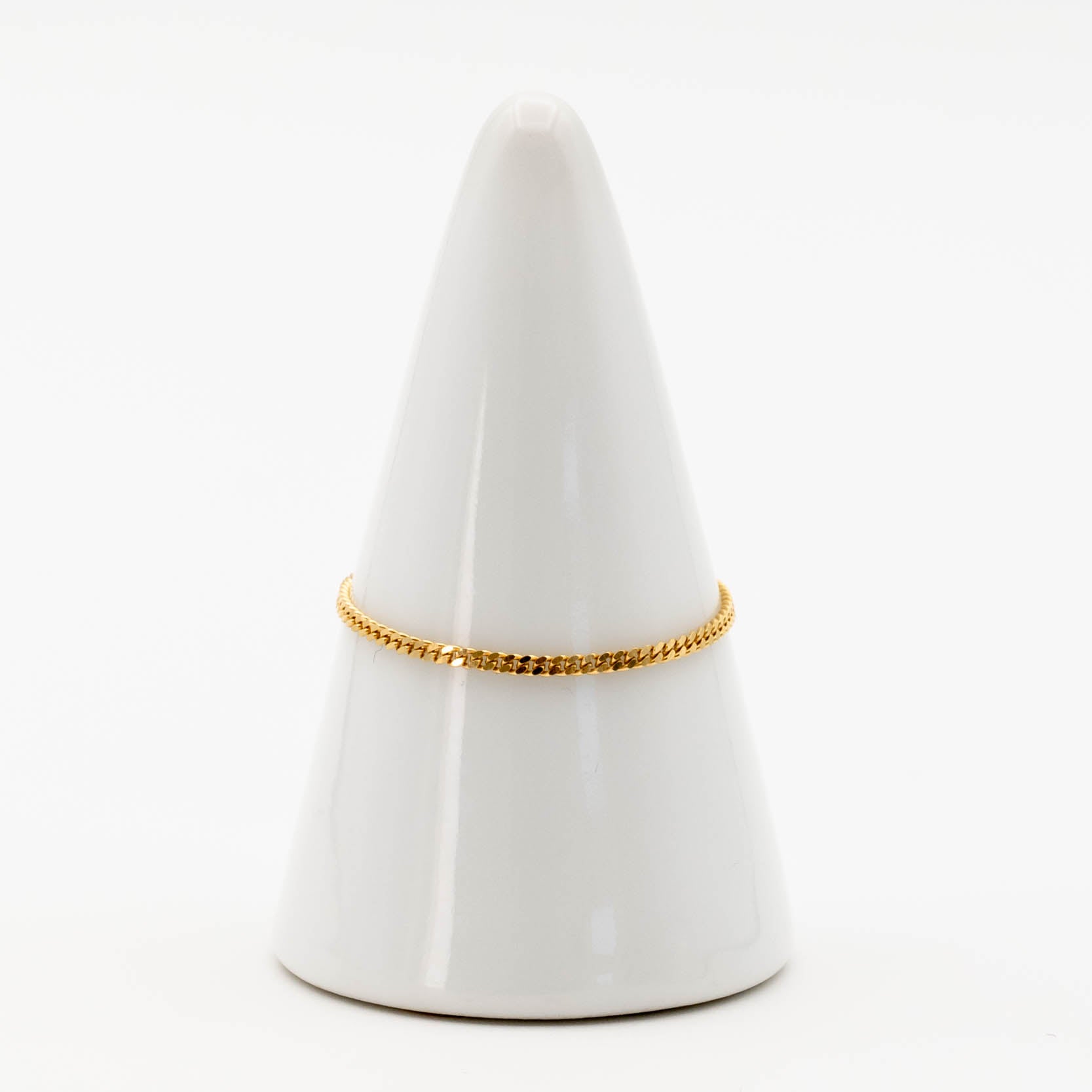 Stylish Baby Cuban Chain Ring for Women & Men - 14K Gold Plated, Adjustable Size - Perfect for Gifts, Parties & Everyday Fashion Accessories