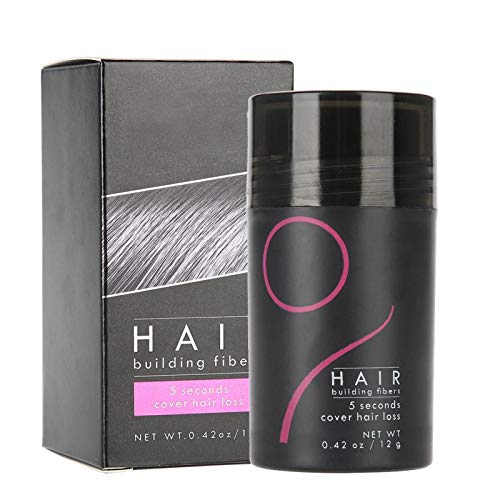 Premium Hair Building Fibers for Thicker, Fuller Hair - Instant Hair Loss Concealer & Volumizing Solution (Black) | Ideal for Daily Styling, Special Occasions & Confidence Boost