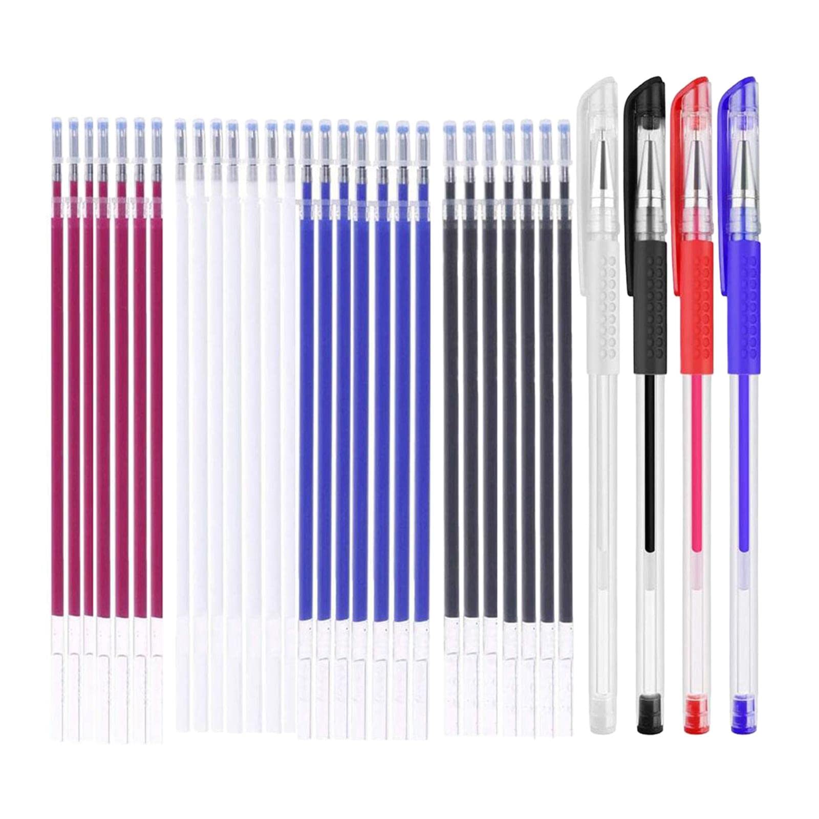 Shamjina 4-Color Disappearing Erasable Ink Fabric Marker Chalk Gel Pens - Sewing, Quilting & DIY Craft Tools (Type 2) - Perfect for Temporary Marking on Fabrics, Patterns & Textile Projects