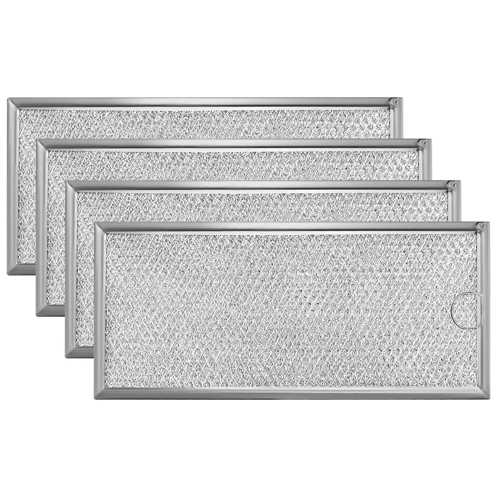 4 Pack Microwave Grease Filters - Compatible with Whirlpool & GE Microwaves (WB06X10596) - 13