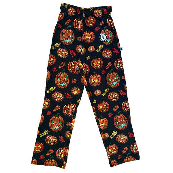**Youth & Adult Jack O' Flow Lounge Pants - Soft & Comfortable Halloween Pajama Pants for Women & Men - Perfect for Halloween Costumes, Sleepwear & Cozy Loungewear**
