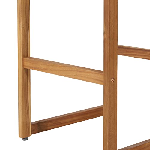 Christopher Knight Home Elon Outdoor Barstools Set of 2 - Wicker & Acacia Wood Bar Height Counter Stools - Light Multi Brown/Teak Color - Perfect for Patio, Deck, Poolside & Outdoor Dining Areas