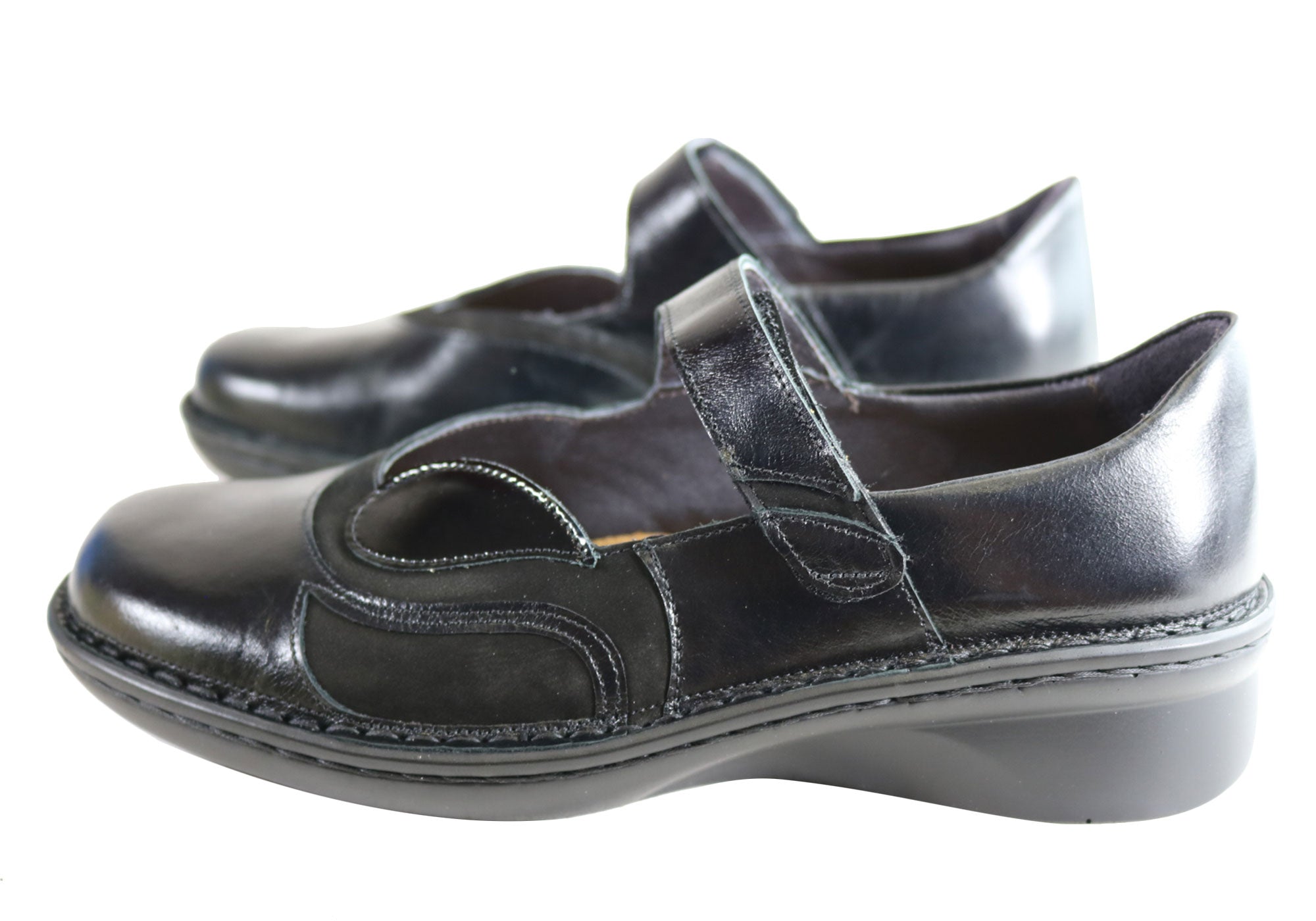 Naot Conga Women's Comfort Supportive Wide Fit Leather Mary Jane Shoes - Perfect for Work, Travel & Everyday Wear