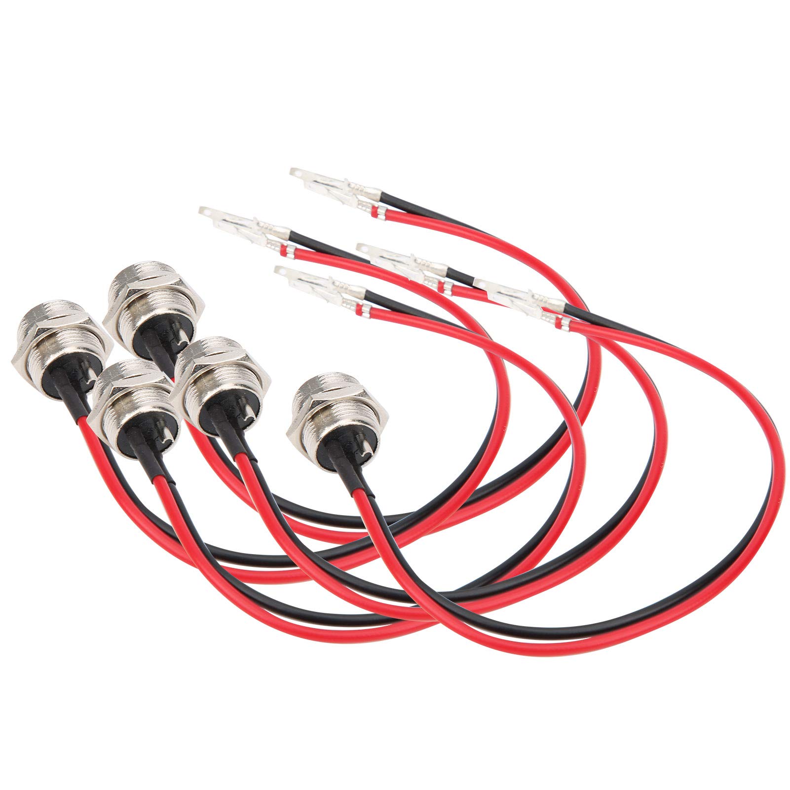 Vbestlife 5Pcs 3-Pin Electric Scooter Charger Connector with Caps - Replacement Charging Port & Inline Socket for E-Scooters - Perfect for Xiaomi, Segway, and Razor Models - Home & Commute Use